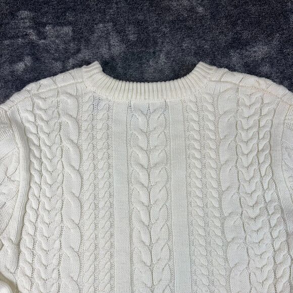 Scotch & Soda Chunky Cable Knit Crewneck Sweater Fisherman Pullover Men's M - Picture 10 of 11